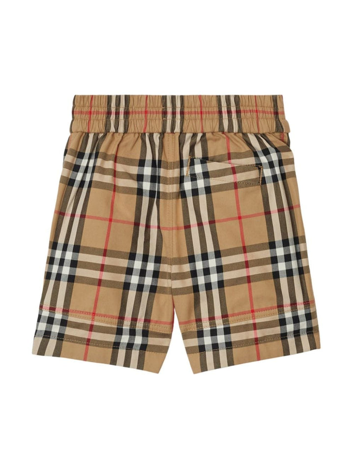 Beige Bermuda shorts for newborns