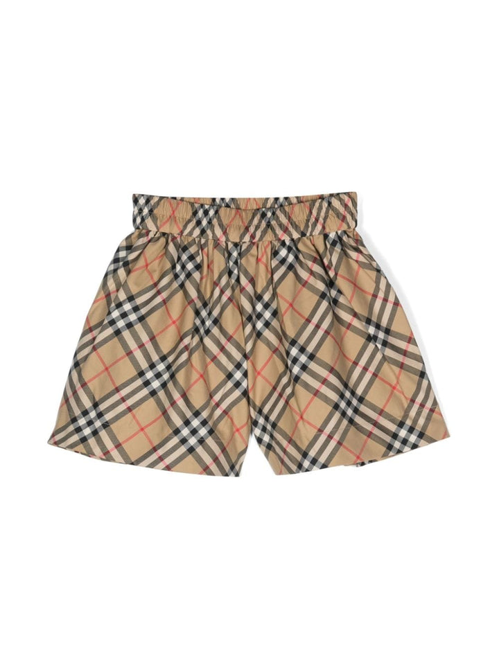 Beige Bermuda shorts for girls