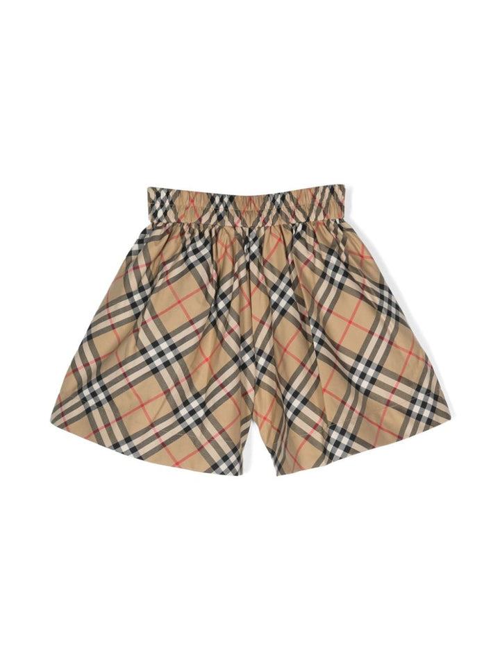 Beige Bermuda shorts for girls