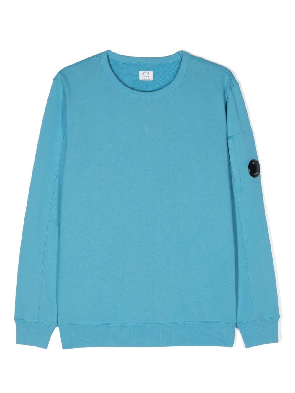 Aqua blue sweatshirt for boys with logo