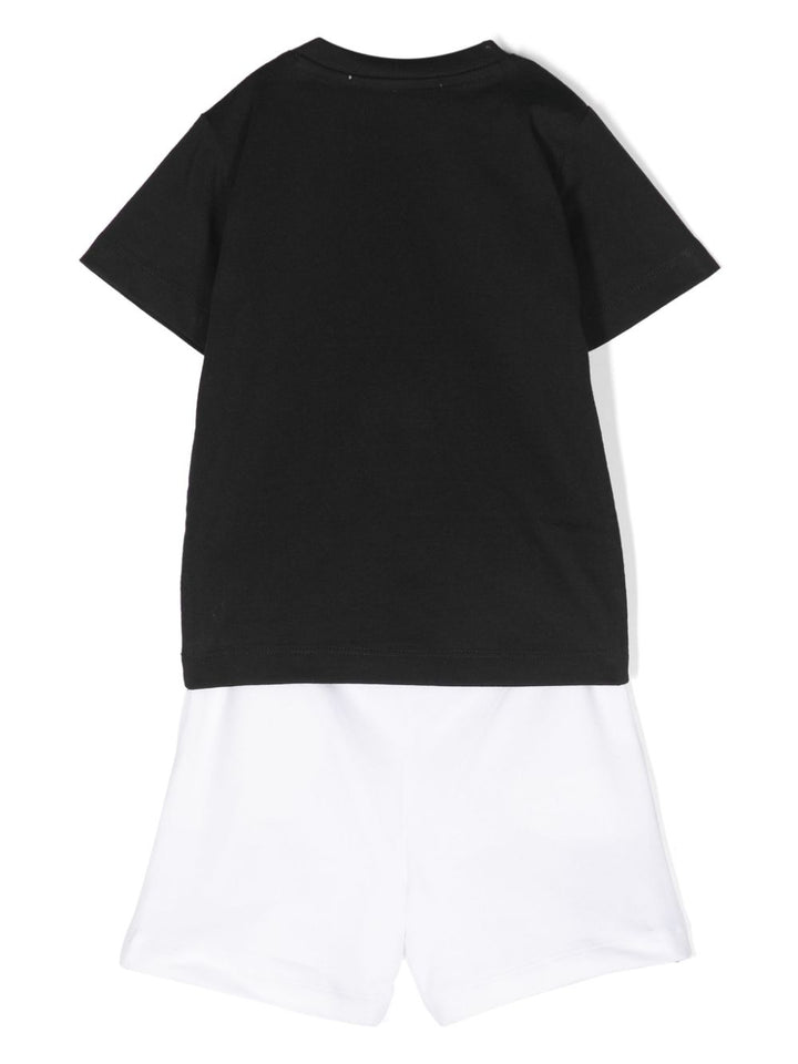 Completo sportivo nero e bianco per neonato COMP4122BB 900 Cesare Paciotti 