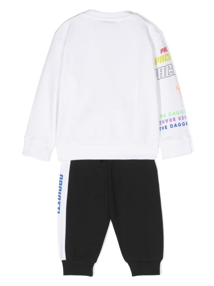 Black and white sports outfit for newborns