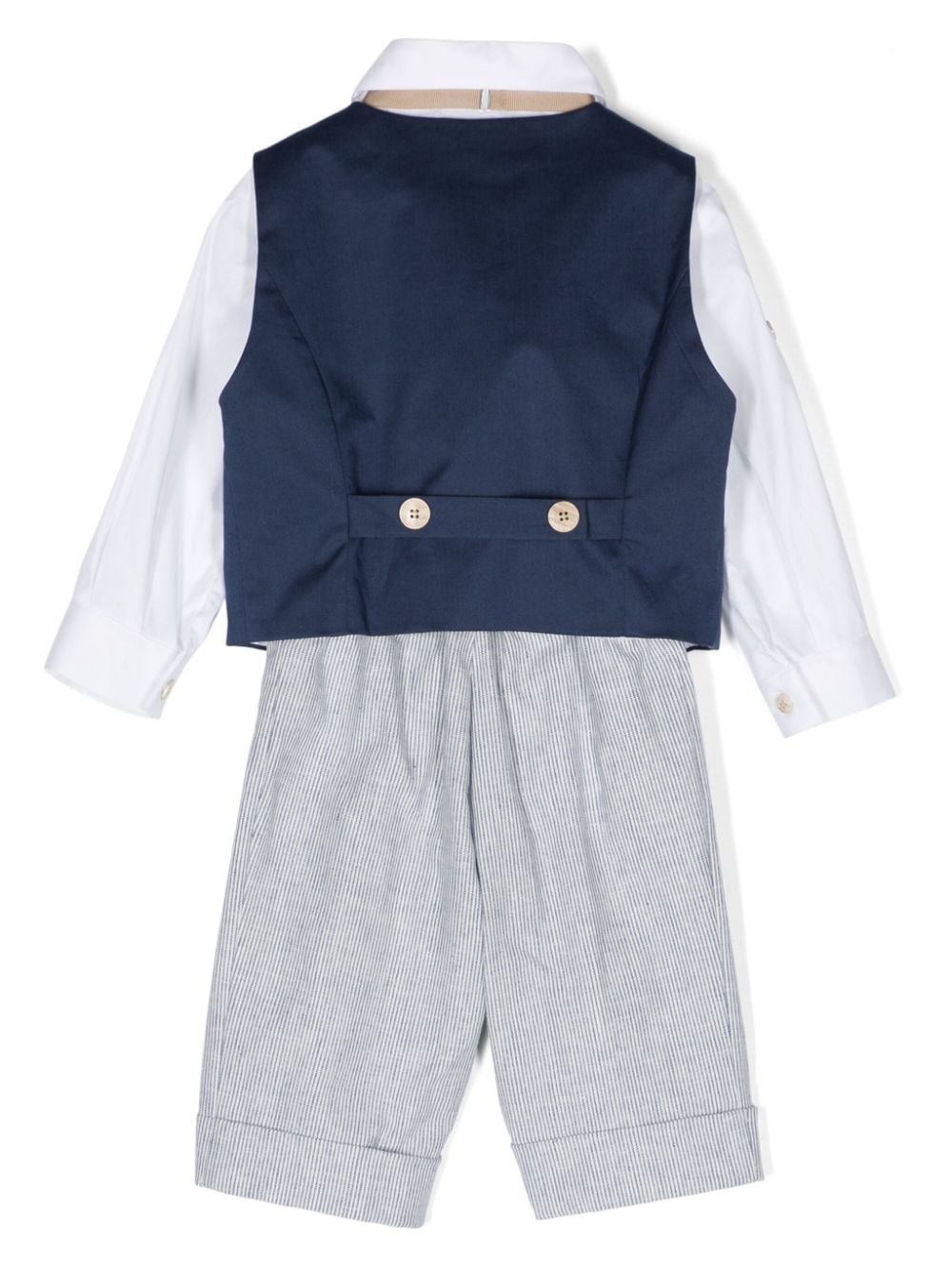 Completo elegante blu e bianco per neonato MN4075294624 60 Colorichiari Kids 