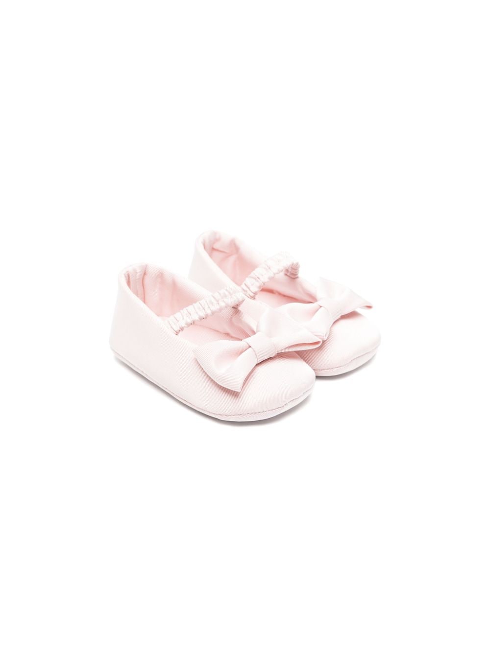 Scarpe rosa per neonata con fiocco