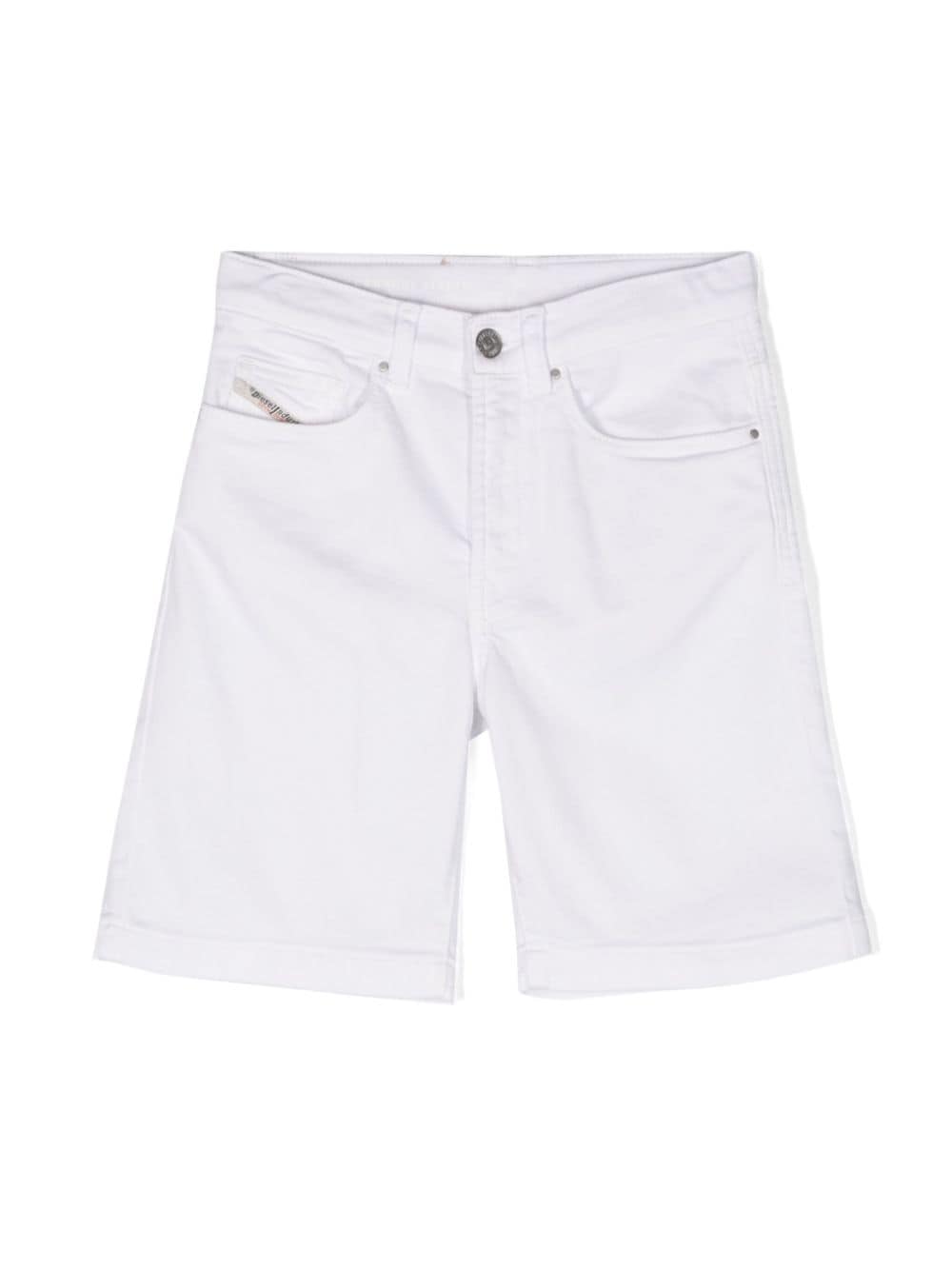 White Bermuda shorts for children