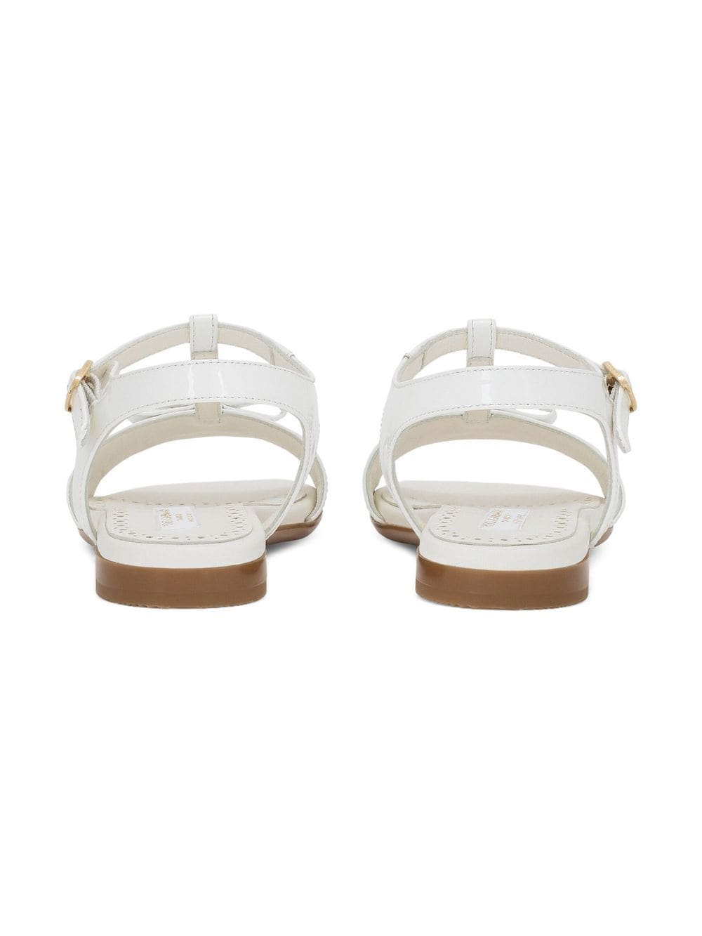 Sandali bianche per bambina con logo D11155A1328 87682 Dolce & Gabbana Kids 