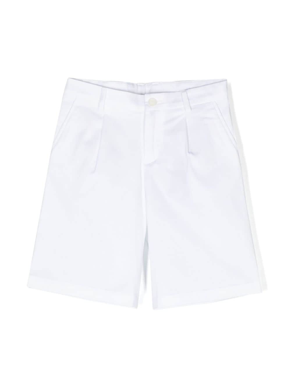 Bermuda bianca per bambino con logo L43Q25G7M4D W0800 Dolce & Gabbana Kids 