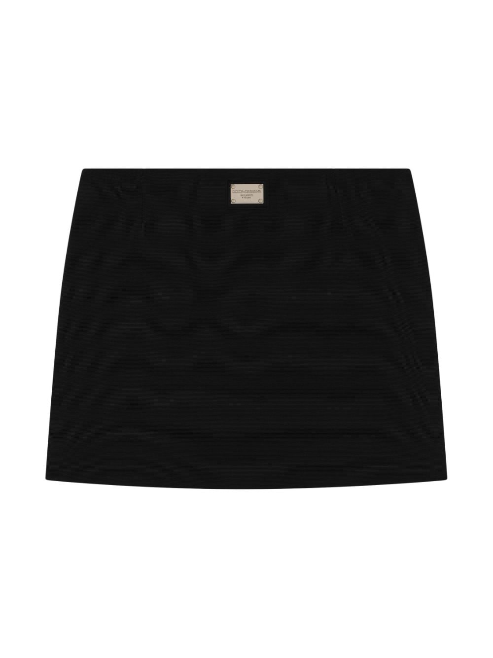 Gonna nera per bambina con logo L54I79FU8BM N0000 Dolce & Gabbana Kids 