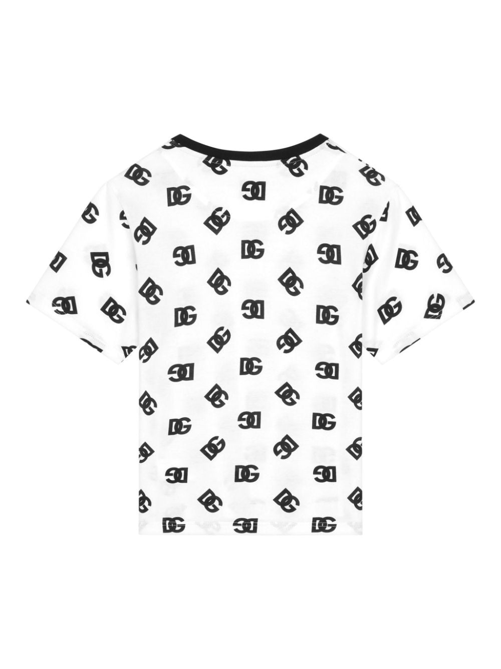 Black and white t-shirt for girls with logo
