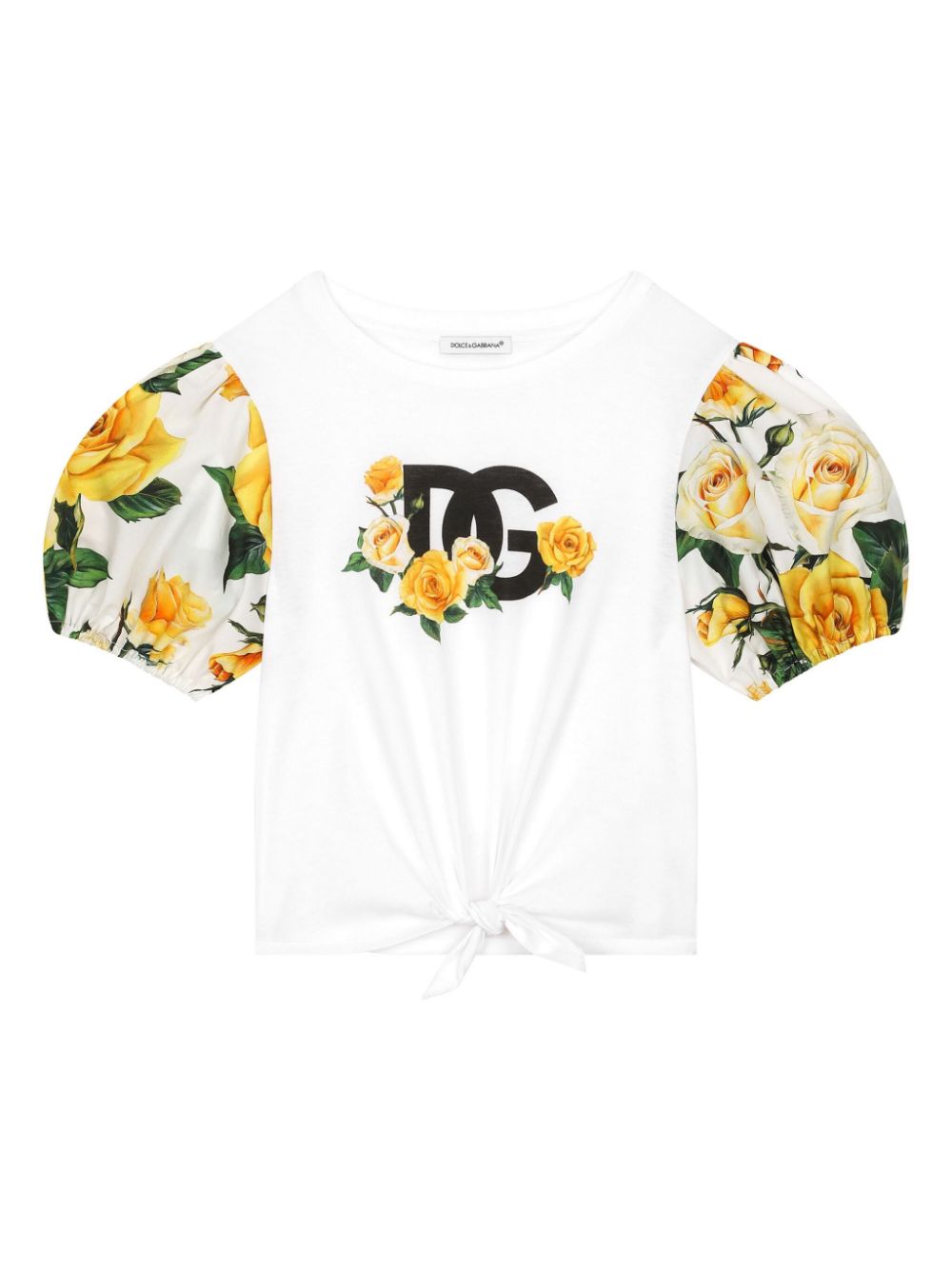 White t-shirt for girls with print