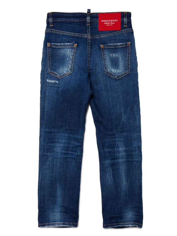 Jeans blu per bambino DQ2252D0A7G DQ01 Dsquared2 Kids 