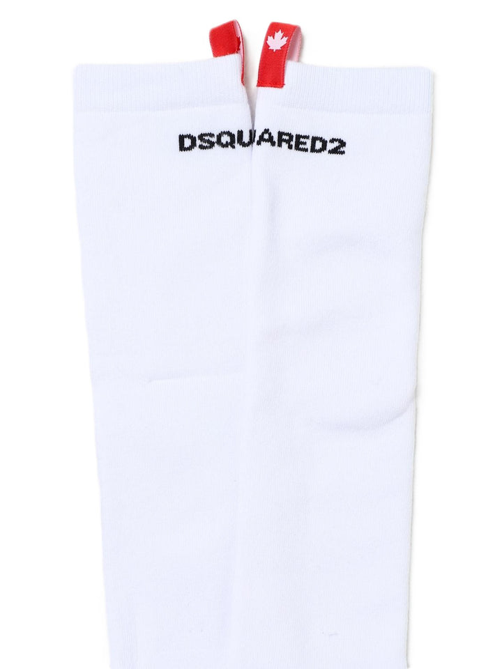 Calze bianche per bambino DQ2357D0A7D DQ100 Dsquared2 Kids 