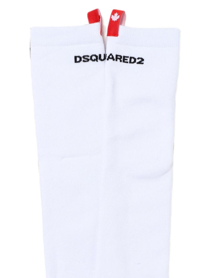 Calze bianche per bambino DQ2357D0A7D DQ100 Dsquared2 Kids 