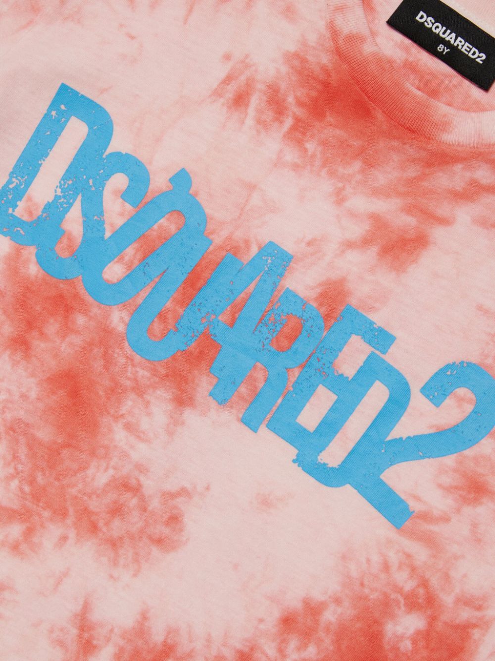 T-shirt rossa per bambino con logo DQ2369D0A90 DQ410 Dsquared2 Kids 