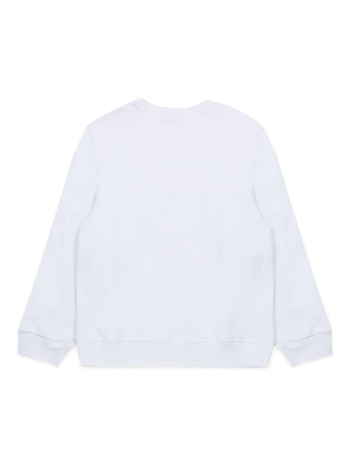 Felpa bianca per bambino con stampa DQ2383D0A2F DQ100 Dsquared2 Kids 