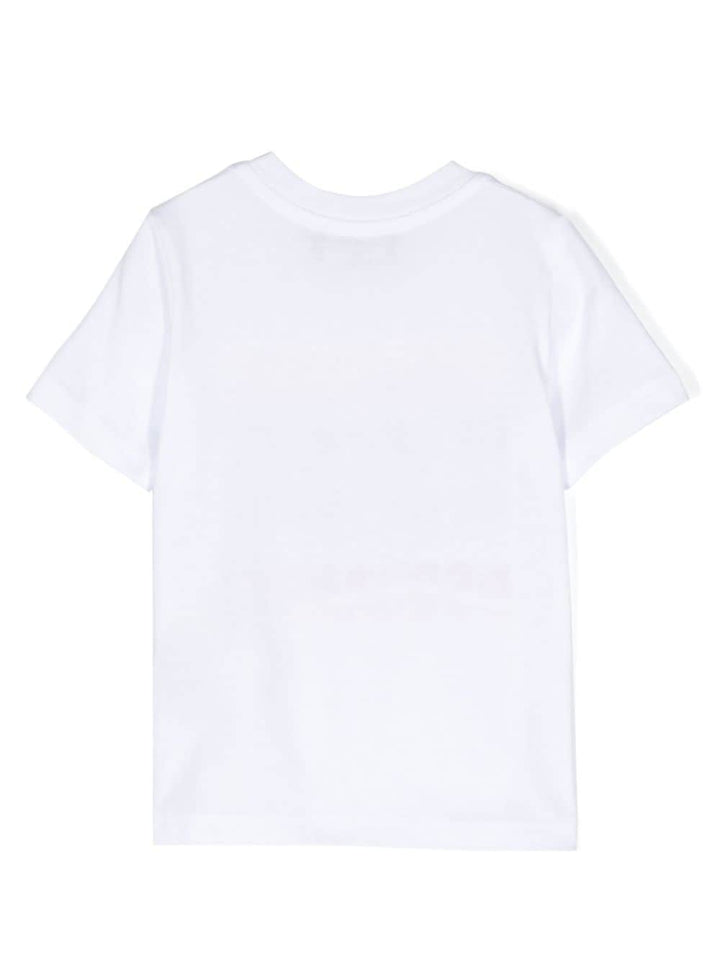 T-shirt bianca per neonato con logo
