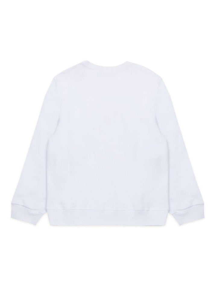 White sweatshirt for boys with print