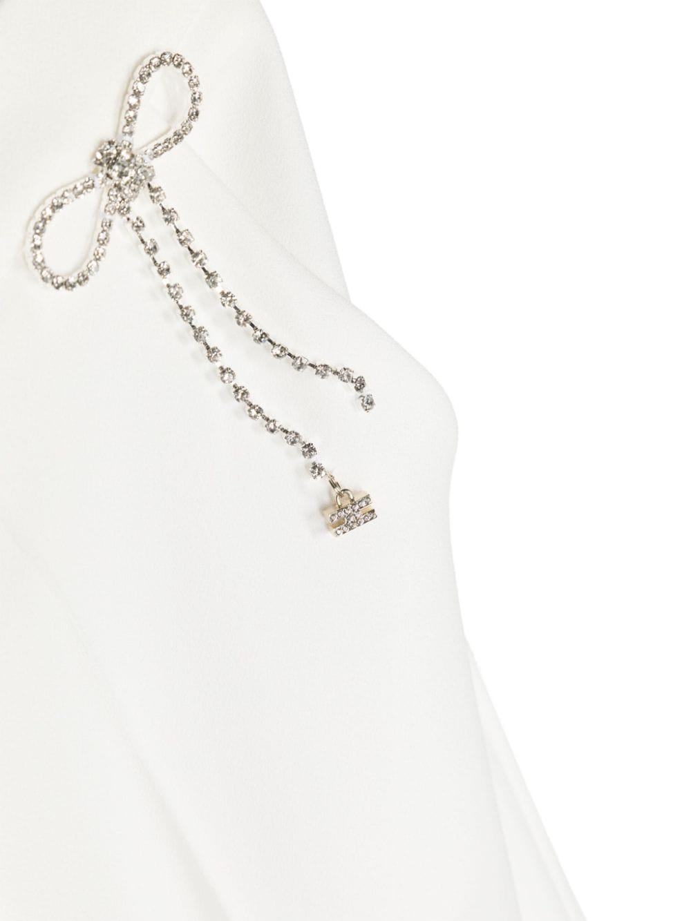 Pantalone bianco per bambina in crepe EFPA2180GA085 0000 Elisabetta Franchi Kids 