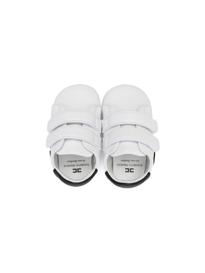 Sneakers bianche per neonata con logo nero F0A4E00041731 X002 Elisabetta Franchi Kids 