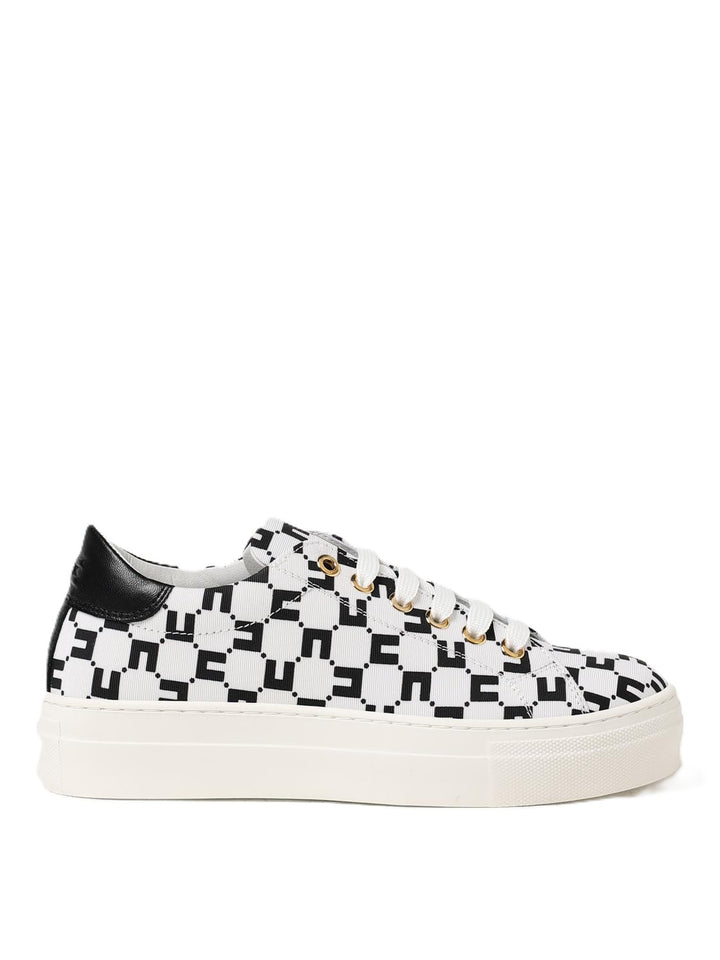 Sneakers avorio/nero per bambina F4A9E00361734 A257 Elisabetta Franchi Kids 
