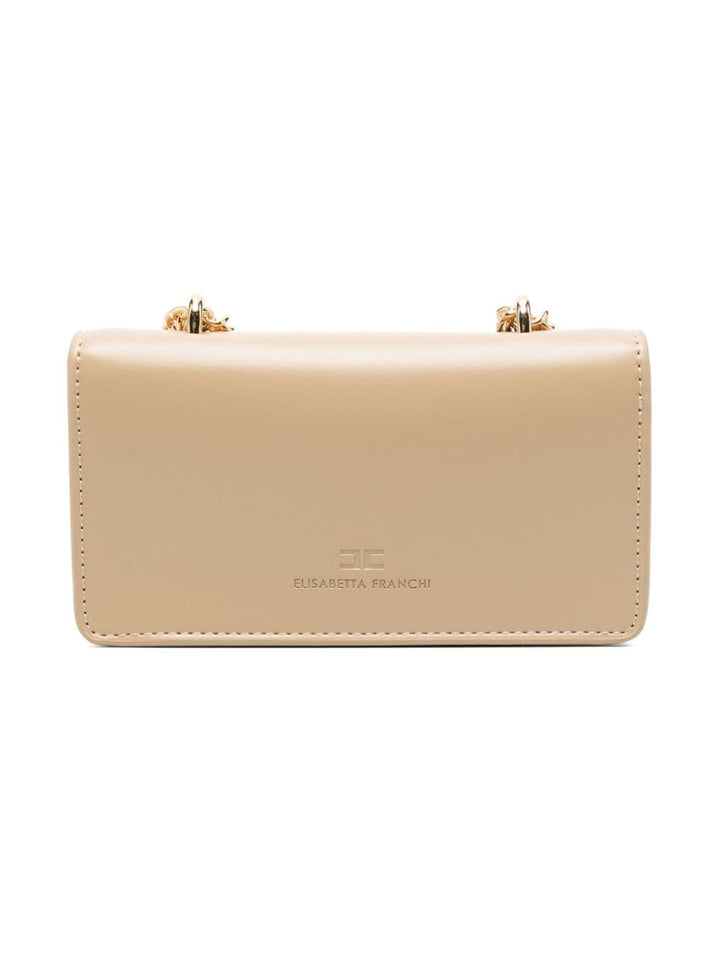 Beige bag for girls with logo