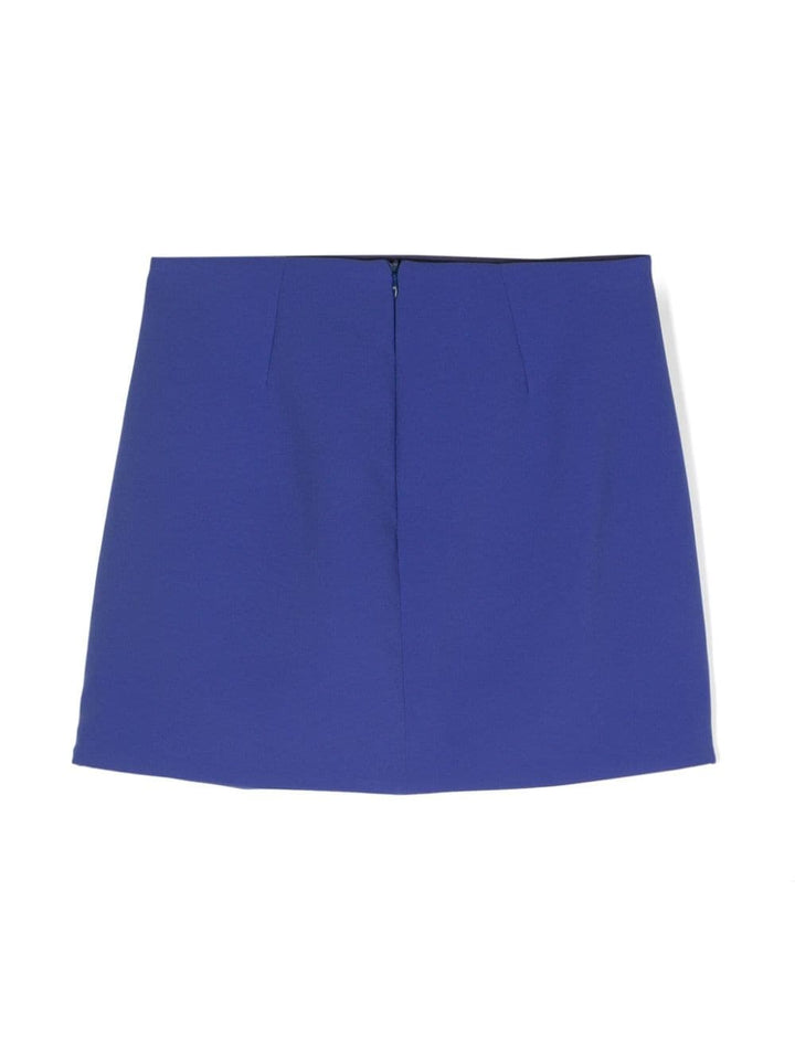 Blue crepe skirt for girls