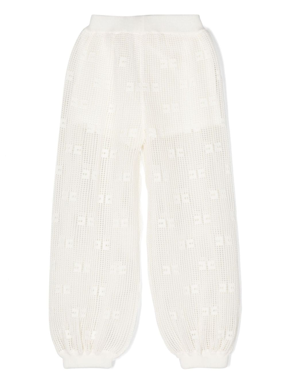Pantalone bianco avorio per bambina