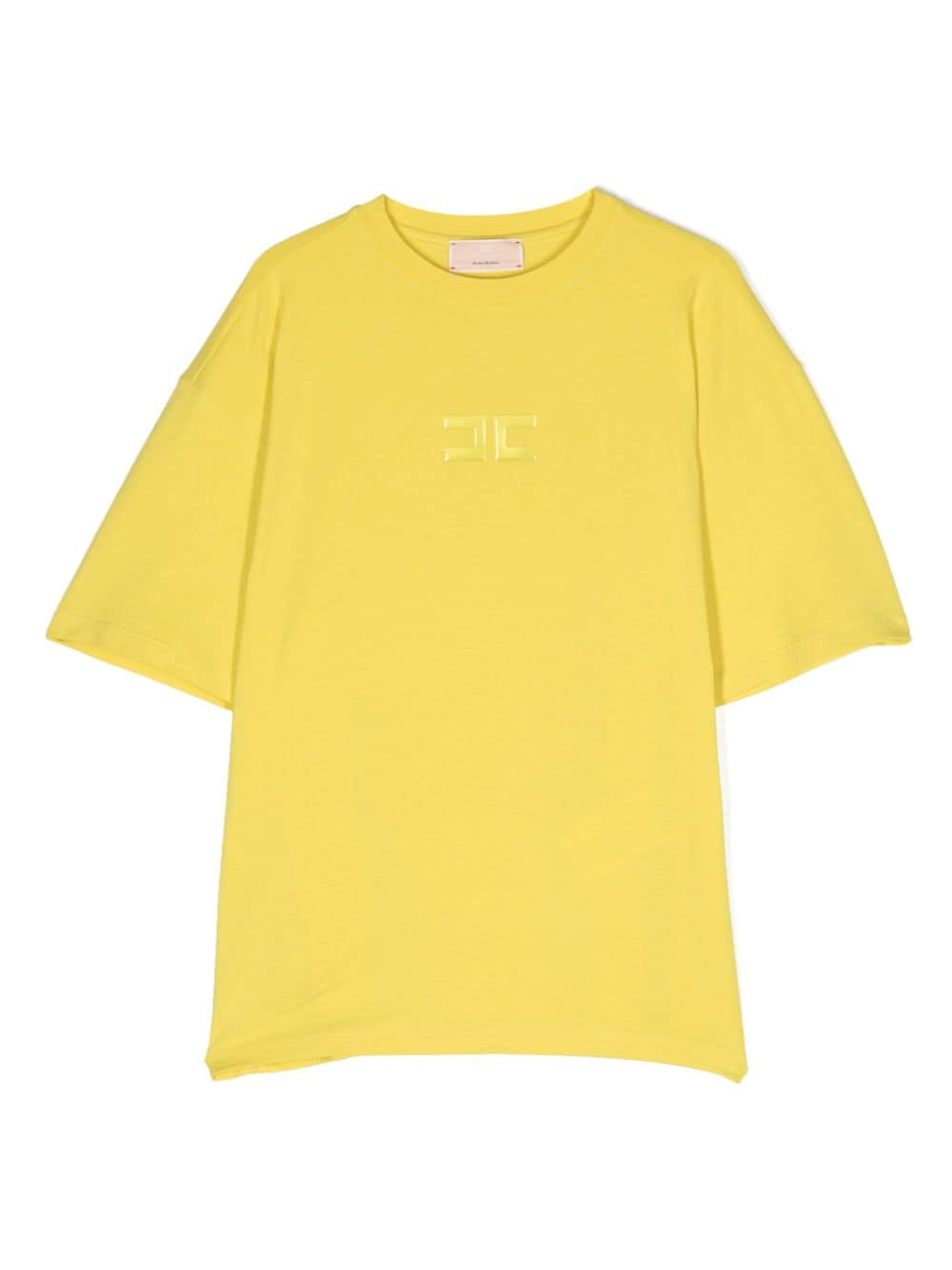 T-shirt gialla per bambina con logo