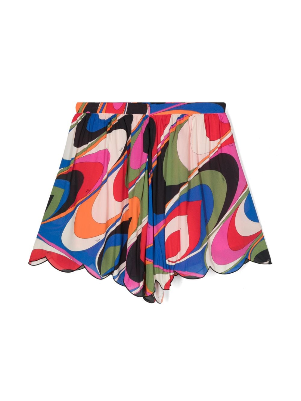 Multicolored Bermuda shorts for girls with print