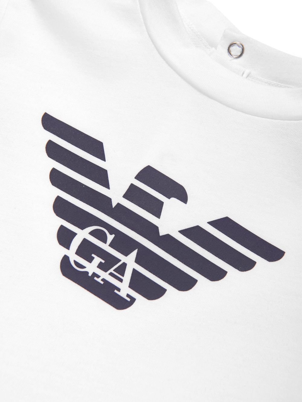 T-shirt bianca per neonato 8NHTN51JPZZ 0147 Emporio Armani Kids 
