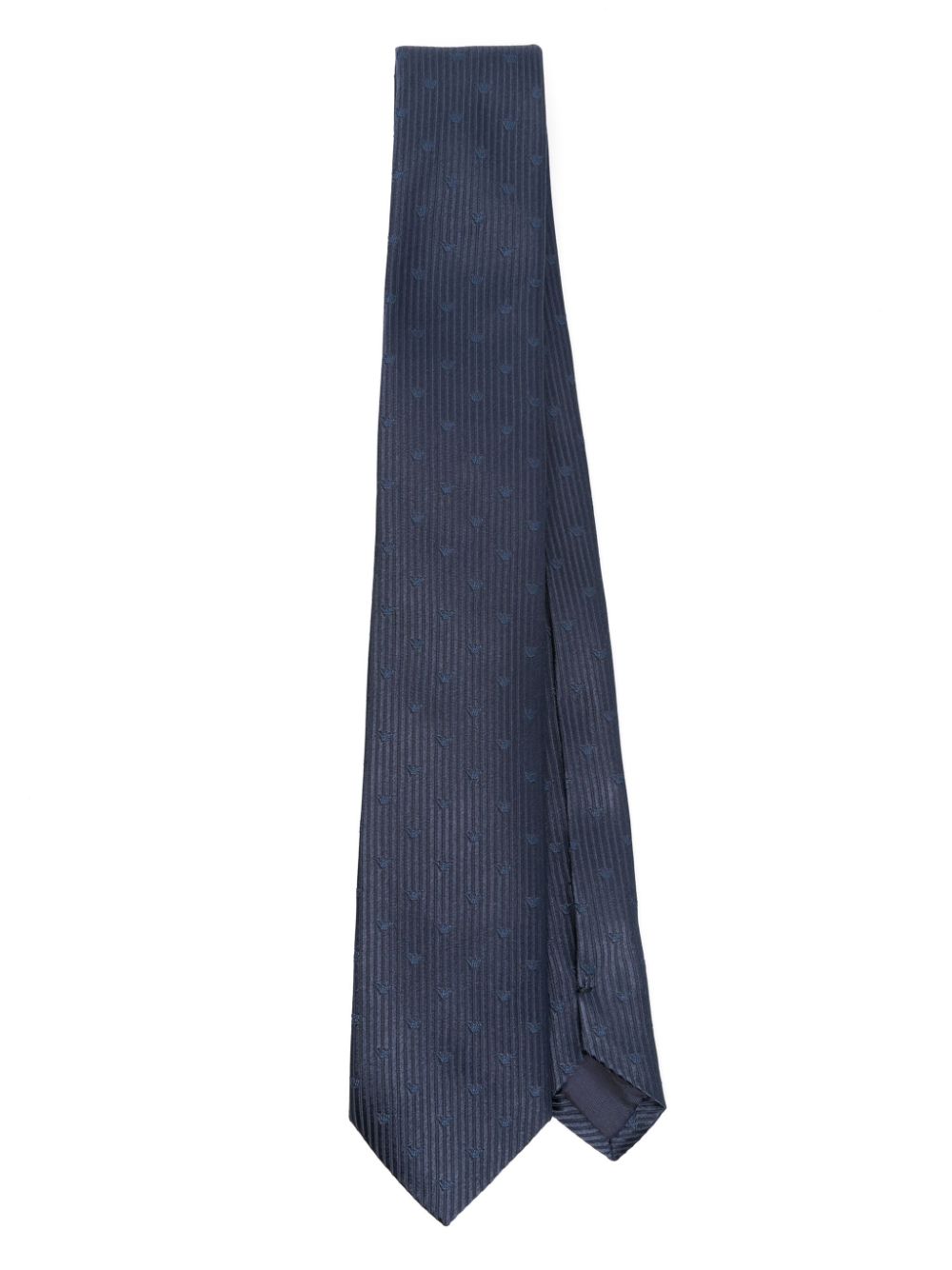 Blue tie for boys with logo
