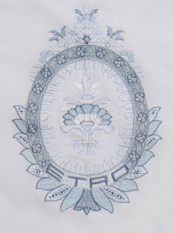 Coperta azzura per neonato con logo