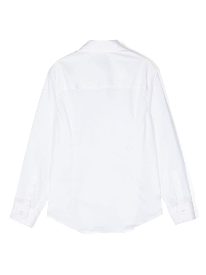 Camicia bianca per bambino con logo FU5P40P0013 100 Fay Kids 