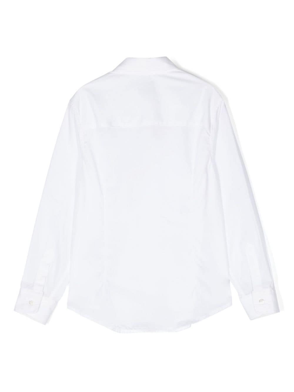 White shirt for boys with logo