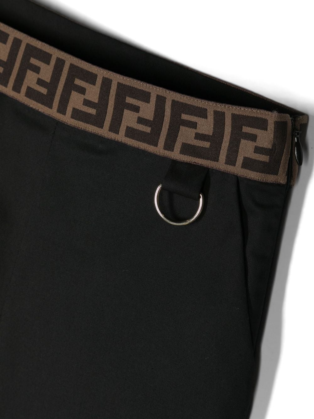 Pantalone nero per bambina con logo JFF330ADEH F0GME Fendi Kids 
