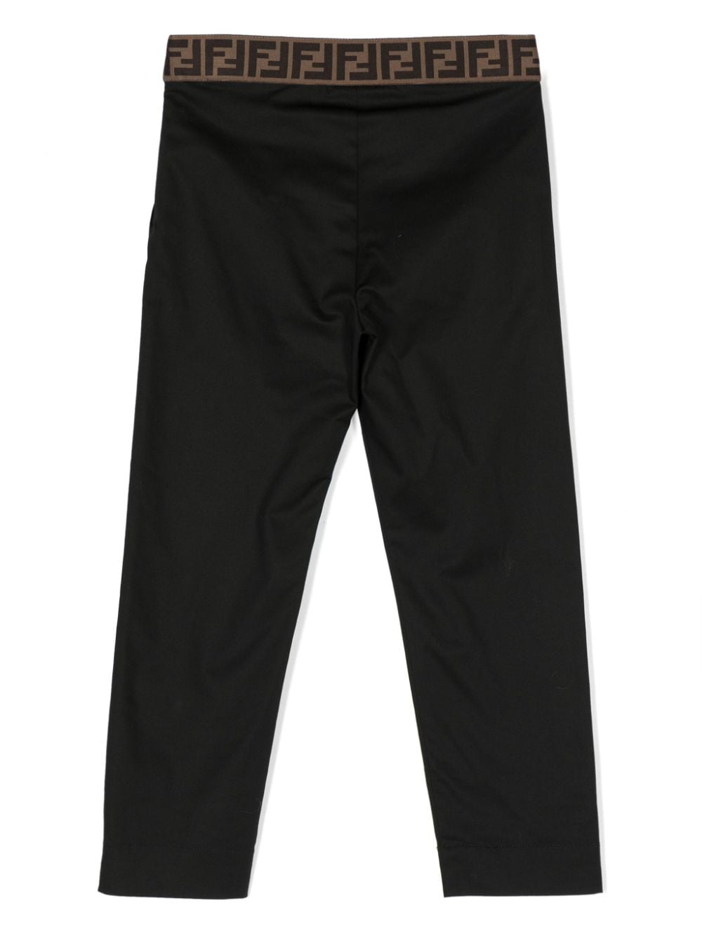 Pantalone nero per bambina con logo JFF330ADEH F0GME Fendi Kids 