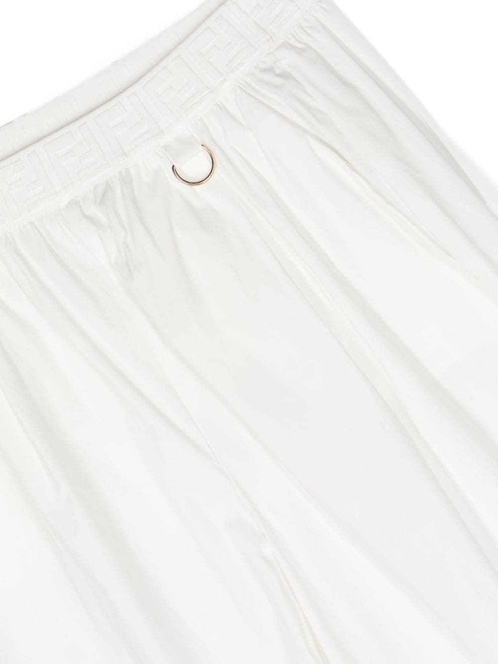 Pantalone bianco per bambina con logo JFF333AAC3 F0TU9 Fendi Kids 