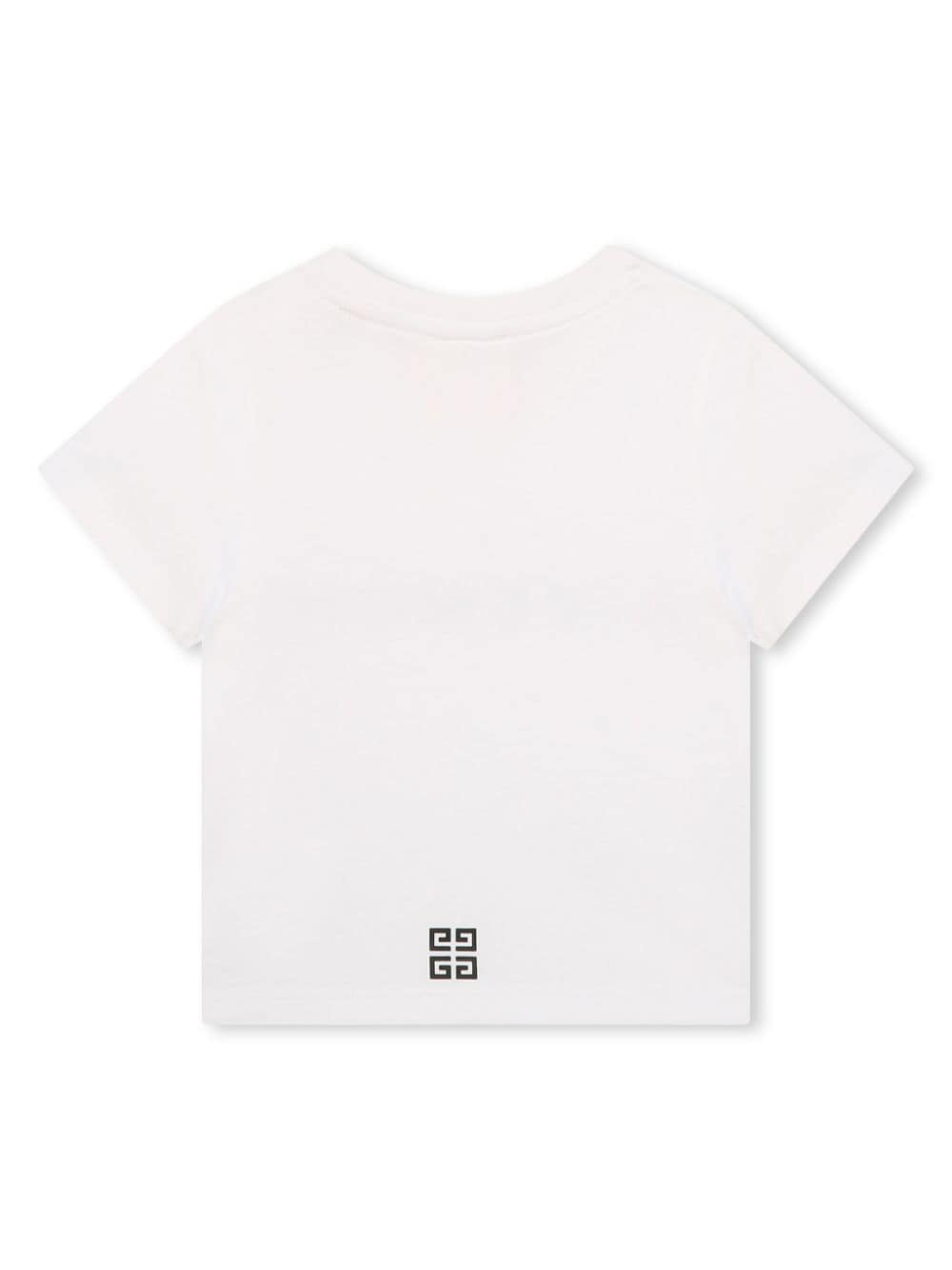 White baby t-shirt with logo