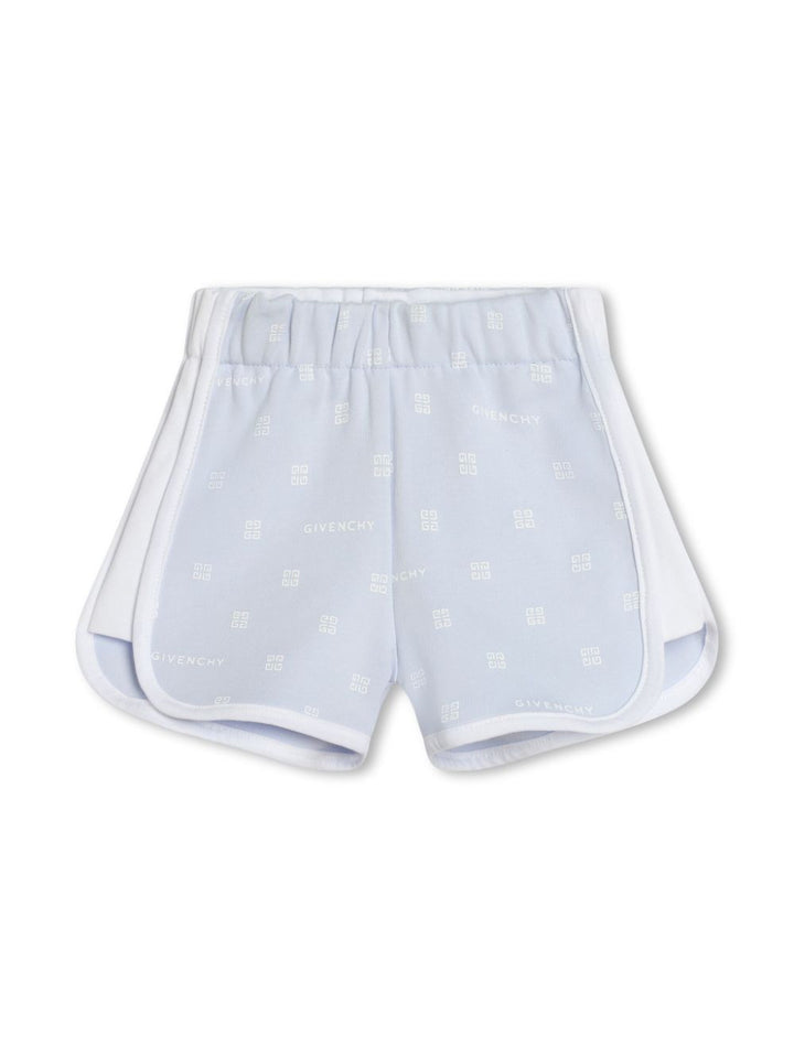 White and light blue sports outfit for newborns