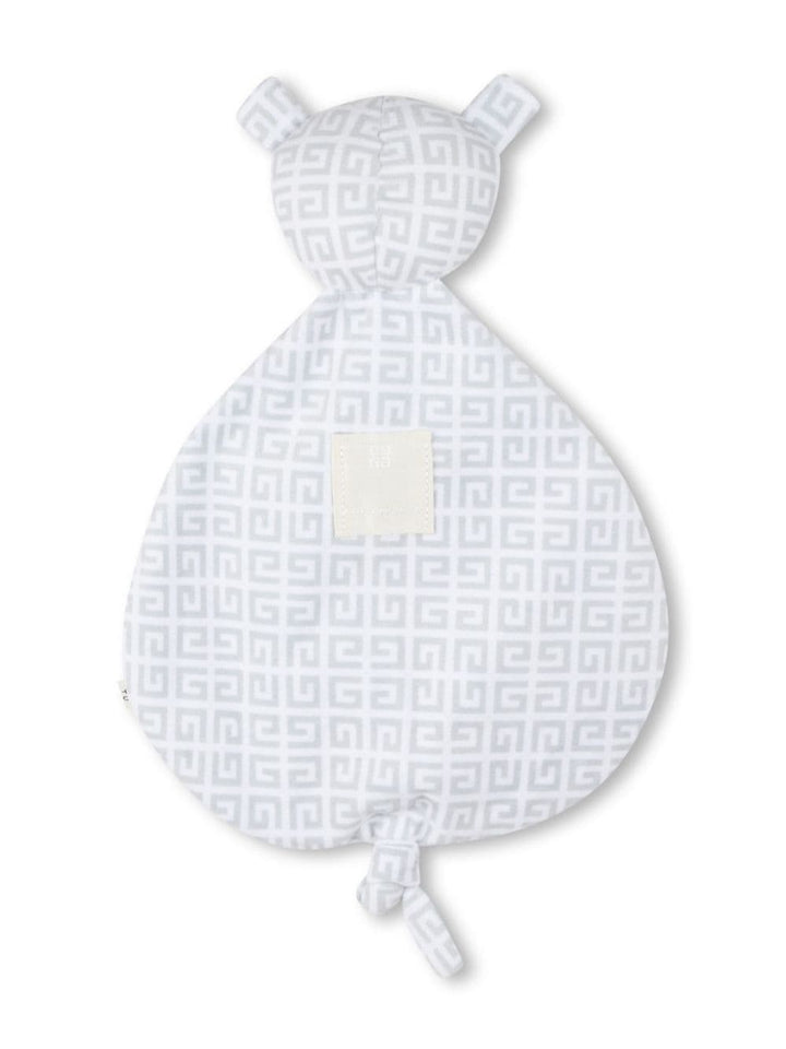 White baby onesie with logo