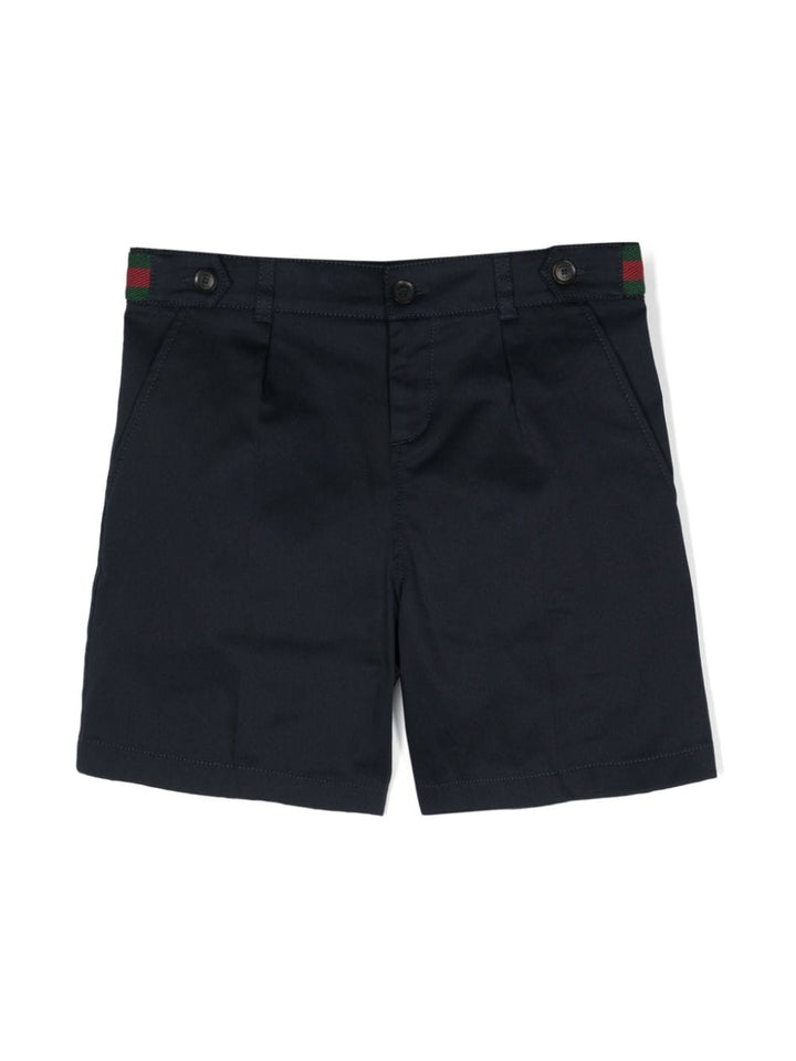 Bermuda blu per bambino in cotone 770549XWA0I 4080 Gucci Kids 