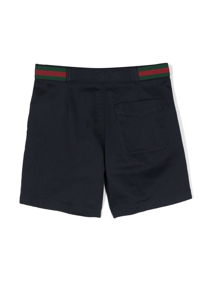 Bermuda blu per bambino in cotone 770549XWA0I 4080 Gucci Kids 
