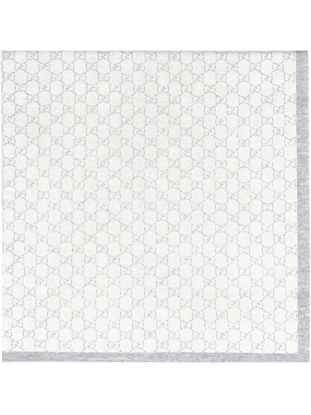 Gray and ivory blanket for newborns