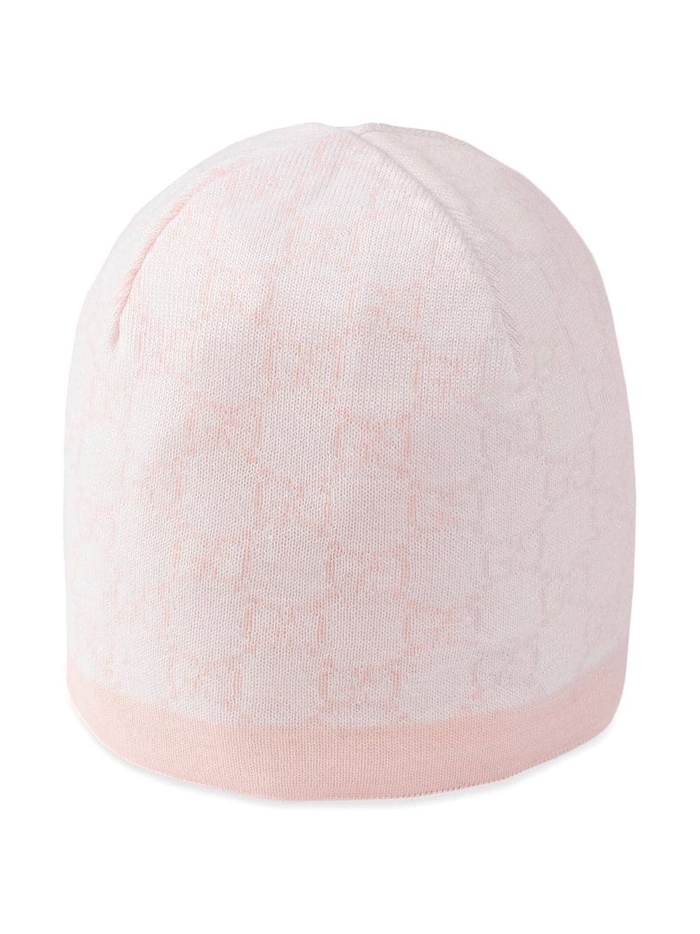 Pink and ivory hat for baby girls