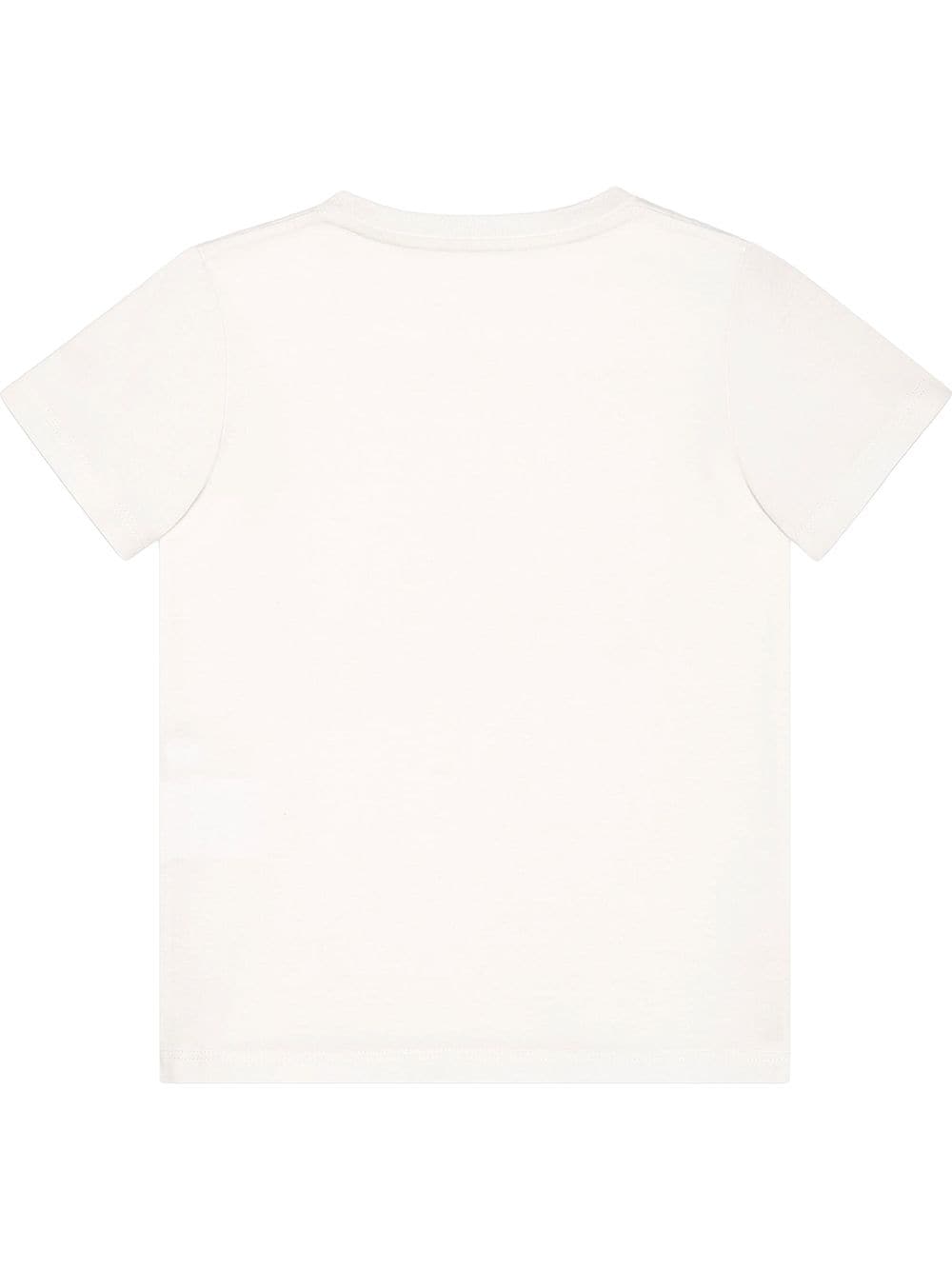 White children's t-shirt with logo