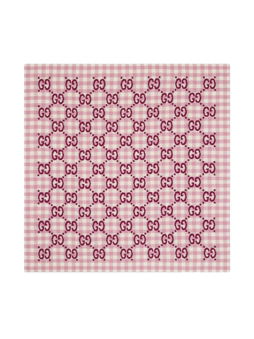Pink and white wool blanket for newborns