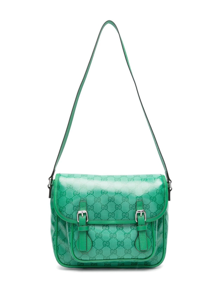 Green bag for girls with logo