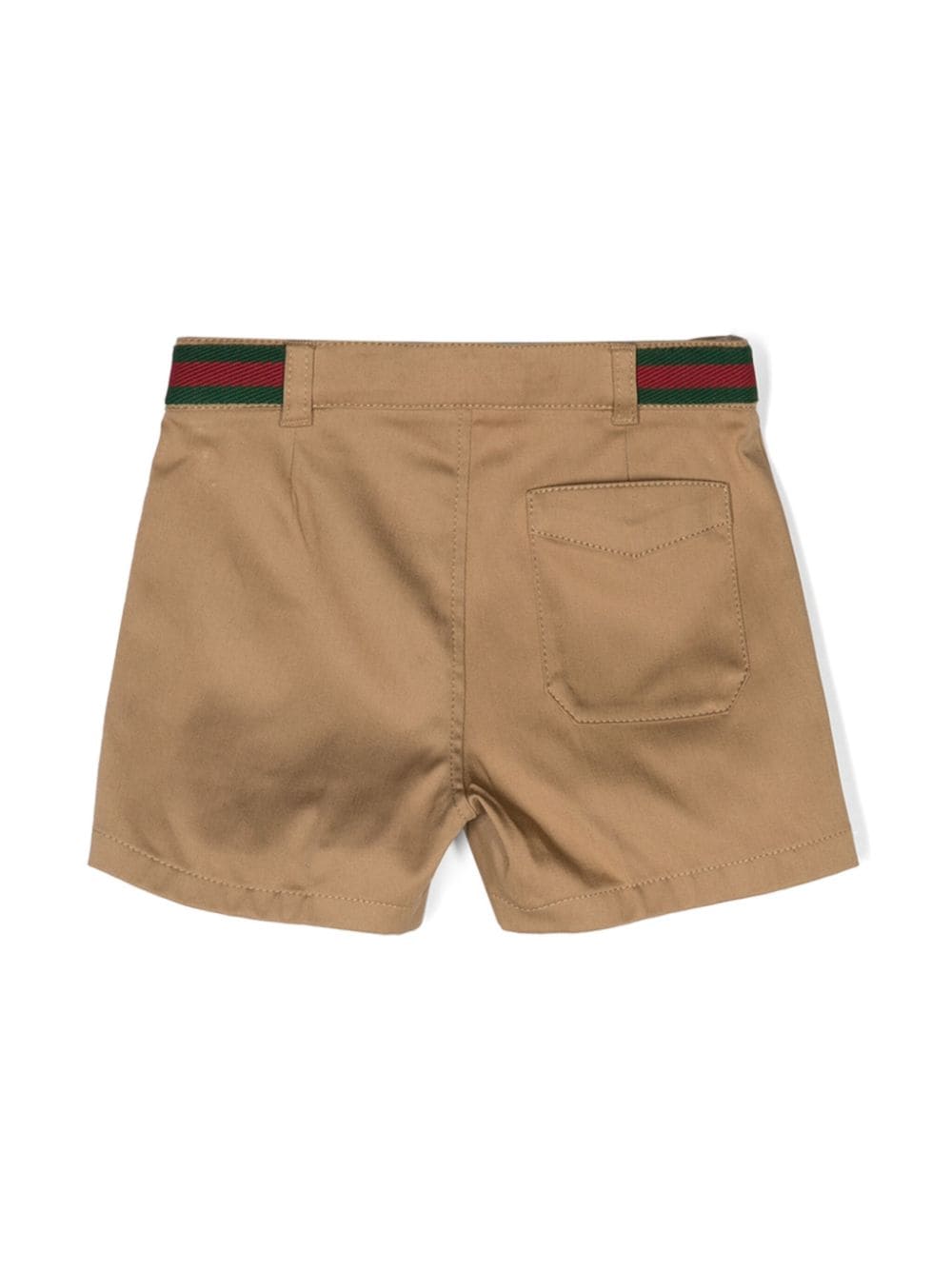 Beige Bermuda shorts for newborns