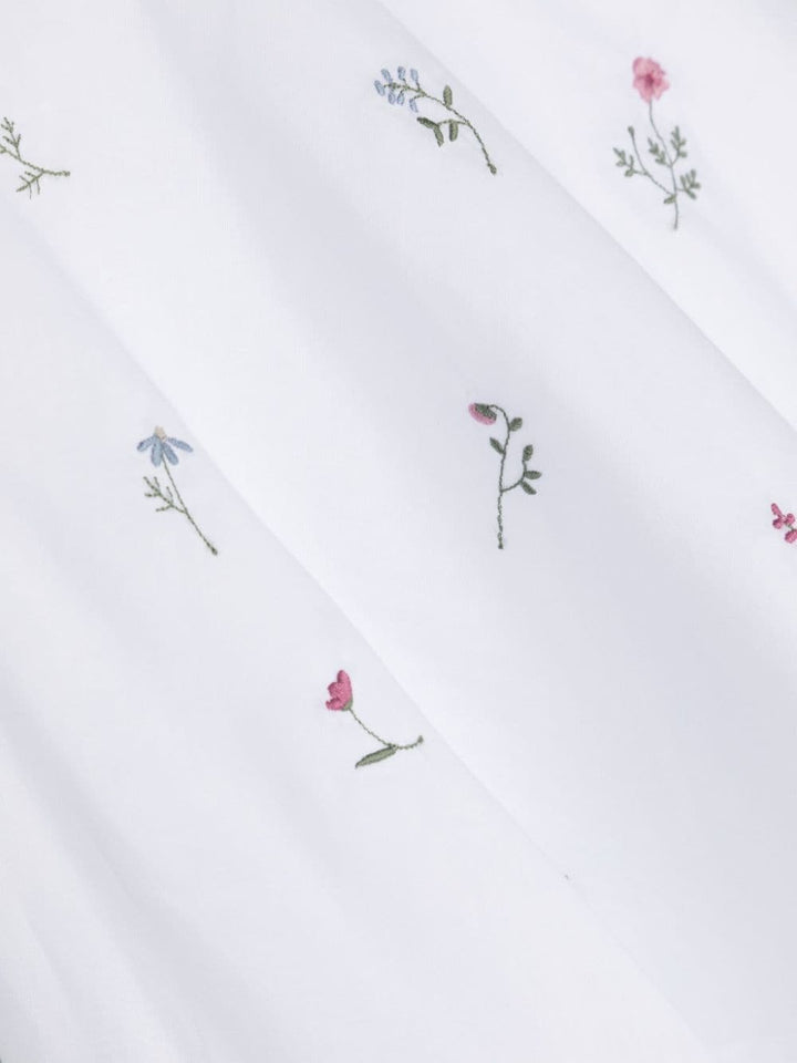 Camicia bianca per bambina con fiori