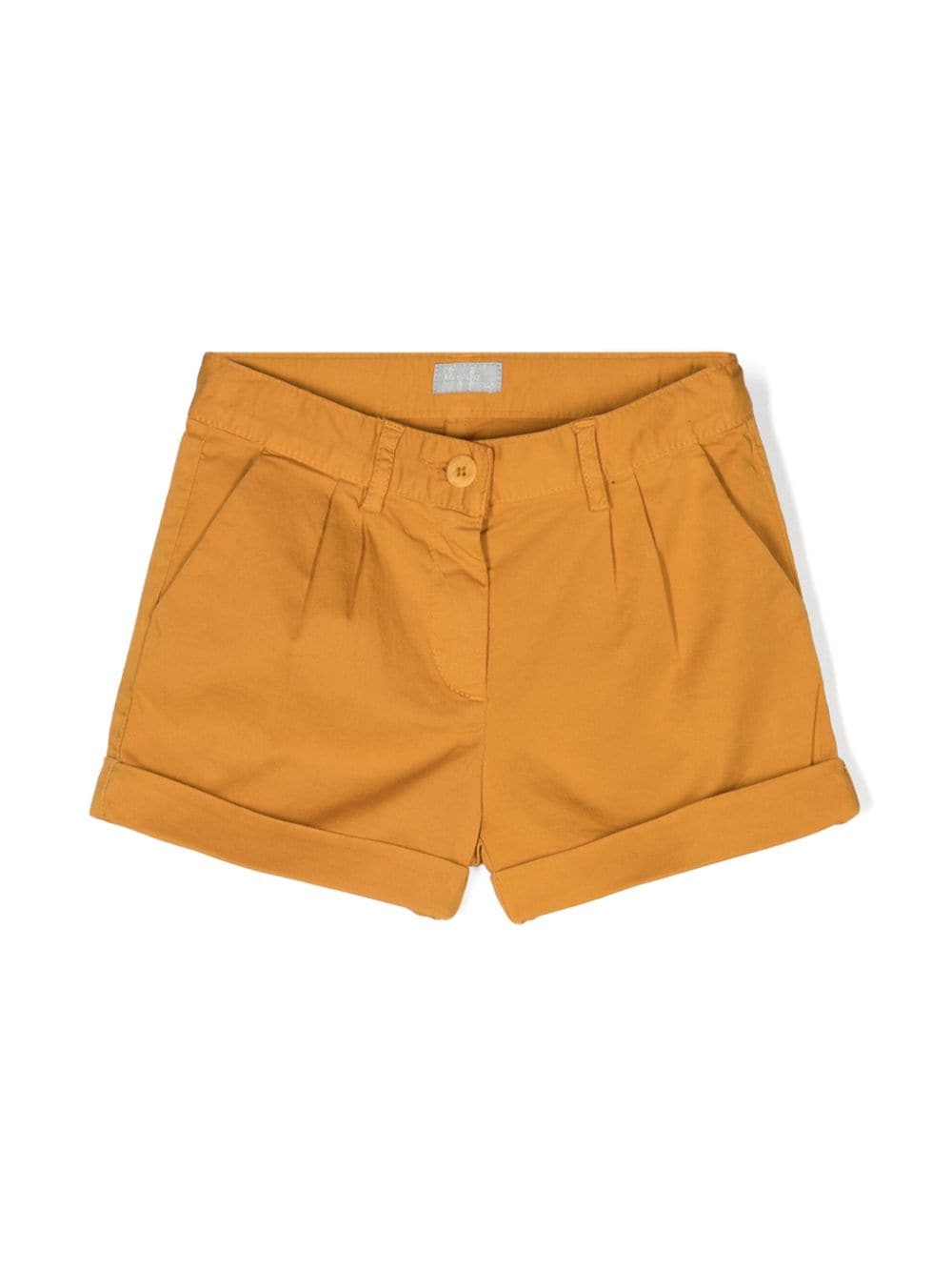 Caramel brown Bermuda shorts for girls
